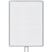 Lavi Industries, Vertical Fixed Sign Frame, 50-1136F7V/SA, 22" x 28", For 7' Posts, Satin