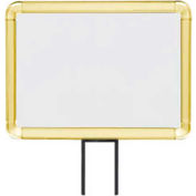 Lavi Industries, Horizontal Fixed Sign Frame, 50-1141F12H/GD, 8.5" x 11", Unslotted, Gold