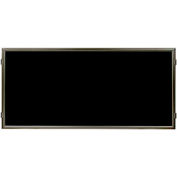 Lavi Industries, Hinged Frame Sign Panel/Barrier, 50-HFP1002/MB/BK, 60" x 30", Matte Black