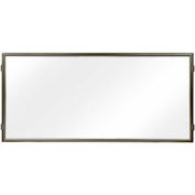 Lavi Industries, Hinged Frame Sign Panel/Barrier, 50-HFP1002/MB/CL, 60" x 30", Satin Aluminum