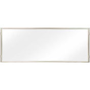 Lavi Industries, Hinged Frame Sign Panel/Barrier, 50-HFP1004/SA/CL, 72" x 30", Satin Aluminum