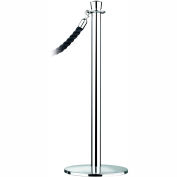 Tensator Post Rope Safety Crowd Control Queue Stanchion Universal Classic, Polished Chrome