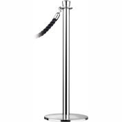 Tensator Post Rope Safety Crowd Control Queue Stanchion Universal Classic, Satin Chrome