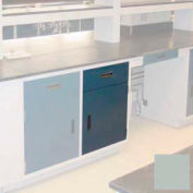 Lab Base Cabinet 18"W x 22-1/2"D x 35-3/4"H, 1 Drawer, 1 Cupboard Door W/1 Adj Shelf, Stone Gray