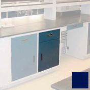 Lab Base Cabinet 18"W x 22-1/2"D x 35-3/4"H, 1 Drawer, 1 Cupboard Door W/1 Adj Shelf, Navy Blue