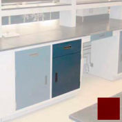 Lab Base Cabinet 18"W x 22-1/2"D x 35-3/4"H, 1 Drawer, 1 Cupboard Door W/1 Adj Shelf, Burgundy