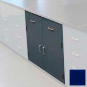Lab Base Cabinet 47"W x 22-1/2"D x 35-3/4"H, 2 Drawers, 2 Cupboard Doors, W/1 Shelf, Navy Blue