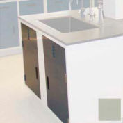 Lab Base Cabinet Sink Base 58"W x 22-1/2"D x 35-3/4"H Louvered Panels W/2 Cupboard Doors, Champagne