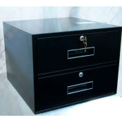Fenco Two Drawer With KeyLocks P-31-A - 18"W x 19"D x 13-7/8"H Champagne