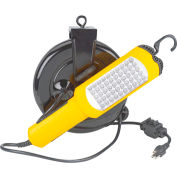 Lind Equipment LE2630L50 30' 16/3 SJTW Cable Reel, 50 LED Work Light W/ 10A Cb Outlet In Handle