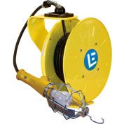 Lind Equipment LE9530143H1 30Ft 14/3 SOW Cable Cord Reel W/ 100W Incandescent Hand Lamp