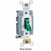Leviton 1201-Plg Neutral Single-Pole Ac Quiet Switch, Self Grounding, Gray - Pkg Qty 10