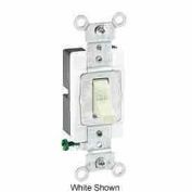 Leviton 1221-Si 20a, 120/277v, Single-Pole Ac Quiet Switch, Ivory - Pkg Qty 10
