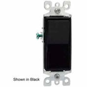 Leviton 5603-2W 15A, 120/277V, Decora Rocker 3-Way AC Quiet Switch, White - Pkg Qty 10