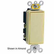 Leviton 5657-2gy 15a Decora Plus Rkr, 1-Pole Dbl Throw Center Off Momentary Contact, Gray