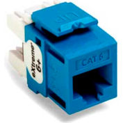 Leviton 61110-Rl6 Extreme 6+ Quickport Connector, Cat 6, Blue