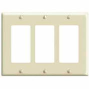 Leviton 80411-I 3-Gang Decora/GFCI Device Decora, Standard, Thermoset, Ivory