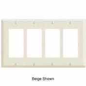 Leviton 80412 4-Gang Decora/GFCI Device Decora, Standard, Thermoset, Brown