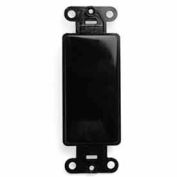 Leviton 80414-E QuickPort Decora Multimedia Blank Insert, Black - Pkg Qty 5