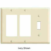 Leviton 80431-W 3-Gang 1-Toggle 2-Decora/GFCI Device Combo, Standard, White