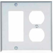 Leviton 80455 2-Gang 1-Duplex 1-Decora/GFCI Device Combo, Standard, Brown
