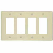 Leviton 80612 4-Gang Decora/GFCI Device Decora, Midway, Thermoset, Mahogany - Pkg Qty 10
