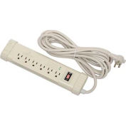 Surge Protected Power Strip, 6 Outlets, 15A, 1010 Joules, 15' Cord