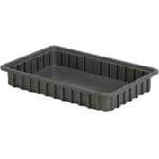 LEWISBins Divider Box DC2025 16-1/2" x 10-7/8" x 2-1/2", Gray - Pkg Qty 12