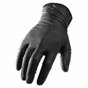 Ni-Flex GNX-1K Industrial Grade Disposable Nitrile Gloves, Powder-Free, Black, Medium, 100/Box