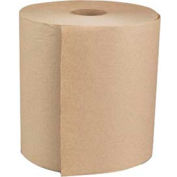 Boardwalk Green 1-Ply Hardwound Roll Towels, Natural 8" x 800' Rolls 6 Rolls/Case - BWK16GREEN