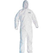 Kleenguard® A40 Liquid & Particle Protection Coverall 44323, White, L, 25/Case