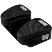 Linemaster Twin 632-S Clipper Twin Foot Switch, Momentary, Black, Cast Iron