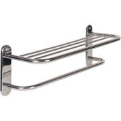 Lodging Star 18" Towel Shelf With Towel Bar - Polished Finish - Pkg Qty 10