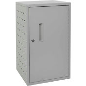 Luxor Vertical Wall/Desk Tablet Charging Cabinet For 16 Devices, 15-3/4"W x 13"D x 27-1/2"H, Gray