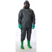 Pyrolon Coverall, Attached Hood, Elastic Face, Wrists and Boots, 2XL, 6/Case, Lakeland, 51150-2X