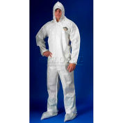 ChemMax2 Coverall, Attached Hood, Boots, Elastic Wrists, 2XL, 12/Case, Lakeland, C44414-2X