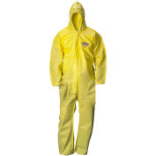 ChemMax1 Coverall, Attached Hood, Elastic Wrists & Ankles, 2XL, 25/Case, Lakeland, C5428-2X