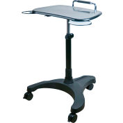 Aidata LPD008P Sit/Stand Mobile Laptop Cart, Black