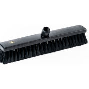 LPD Trade ESD Conductive Broom Stiff Bristle Brush, Base only, 15-3/4", Black - C25165