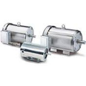 Leeson Motors Motor Washdown Motor-1/2HP, 115/208-230V, 1725RPM, TENV, C FACE, 1.15 SF, 77 Eff.