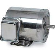 Leeson Motors Washdown Motor-.5/.33HP, 208-230/460V, 1740/1440RPM, TENV, RIGID C