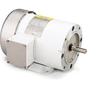 Leeson Motors Motor Washdown Motor-7.5HP, 208-230/460V, 3505RPM, TEFC, RIGID C, 1.15 SF, 88.5 Eff.