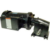 Leeson M1145127.00, 3/8 HP, 29 RPM, 208-230V, 3-Phase, TEFC, 13, 60:1 Ratio, 220 In-Lbs