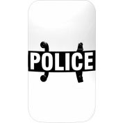 Paulson Riot Control Body Police Shield, Non-Ballistic, Polycarbonate, Clear, 24" x 48" - BS-3P