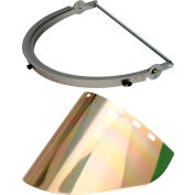 Paulson Aluminum Hat Bracket & Gold/Green Face Shield, CB12- HA + IM22- GHC6FM