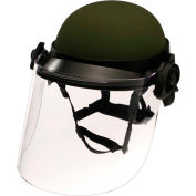 Paulson DK6 Series Riot Face Shield, Non-Ballistic, Polycarbonate, Clear, 17" x 8" - DK6-H.150