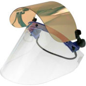Paulson QuickView Flip Front Face Shield Kit For Slotted Caps, Clear/Gold Window, QV226GHC- 6
