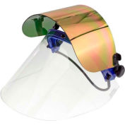 Paulson QuickView Flip Front Face Shield Kit For Caps, Clear/Gold/Green Window, QV226GHCFM- 6