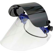 Paulson QuickView Flip Front Face Shield Kit For Caps, Clear/Shade 9 Green, QV226GS9- 6