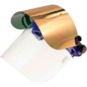 Paulson QuickView Flip Front Face Shield Kit For Caps, Clear/Gold/Green Window, QV96GHCFM- 6